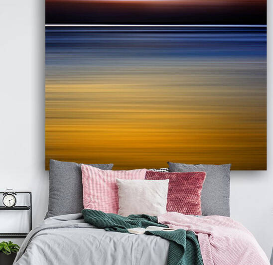 Orange sunrise on the sea by Barbara Corvino