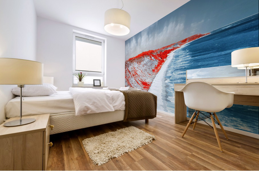 Costal Vertical Beach Mural print