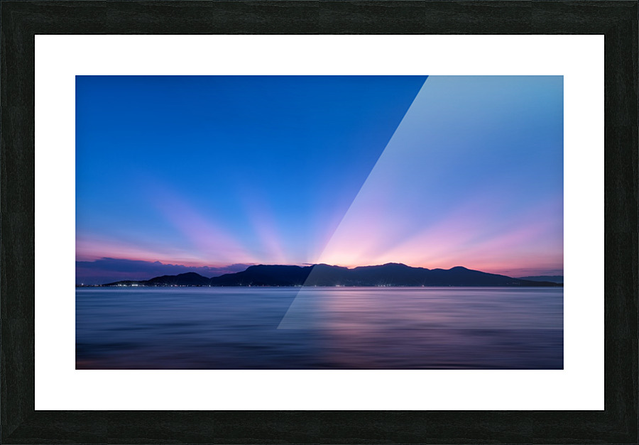Sunset Over The Sea Picture Frame print