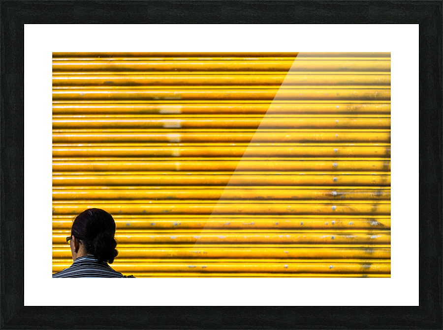 Deep Yellow Sun Picture Frame print