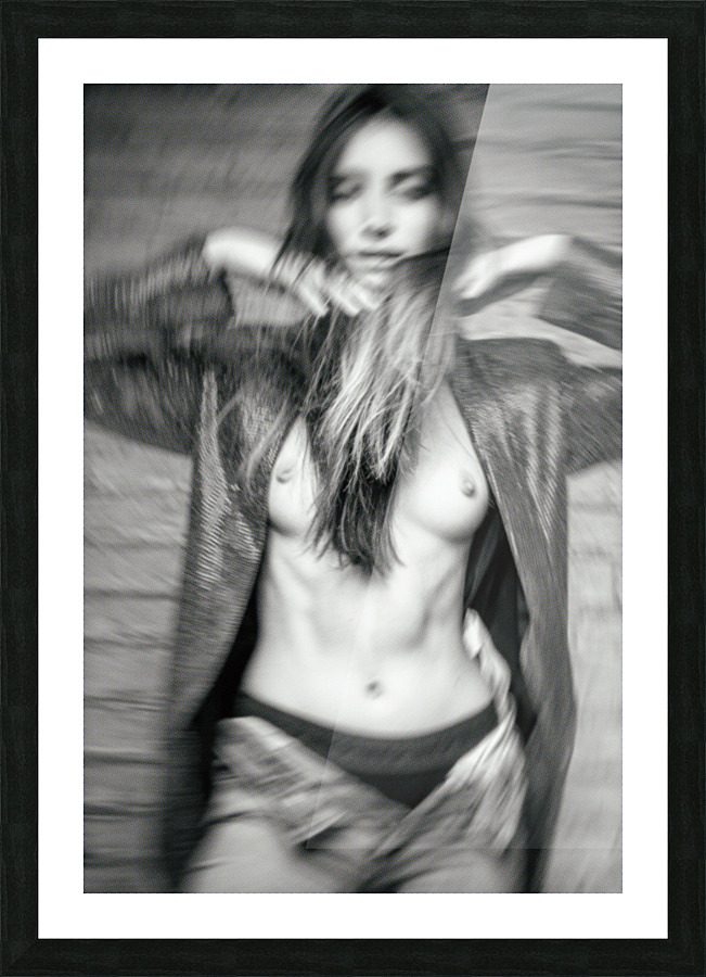 Topless Girl Picture Frame print