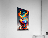 Smoking Heart Acrylic Print