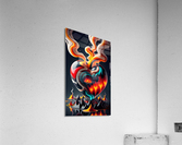 Fire Heart Acrylic Print