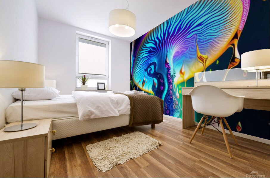 Mushroom Splash  Mural print