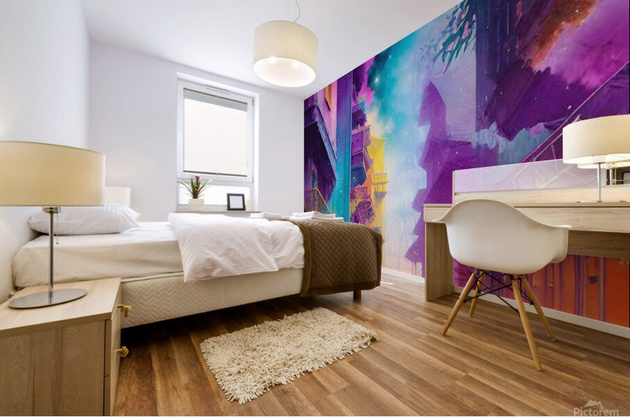 Full moon Mural print