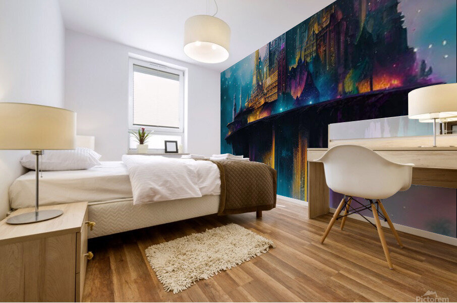 Floating City Mural print