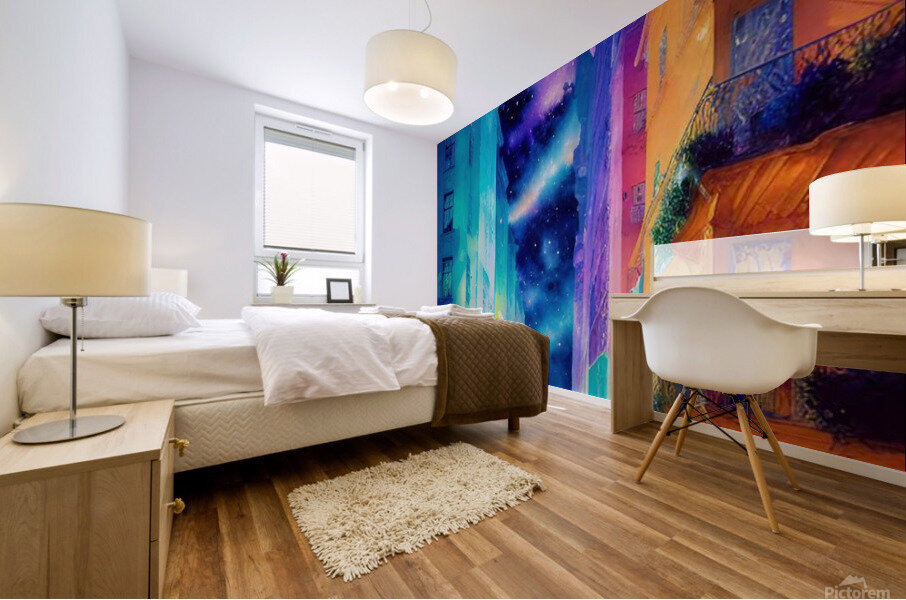 Colorful City Mural print