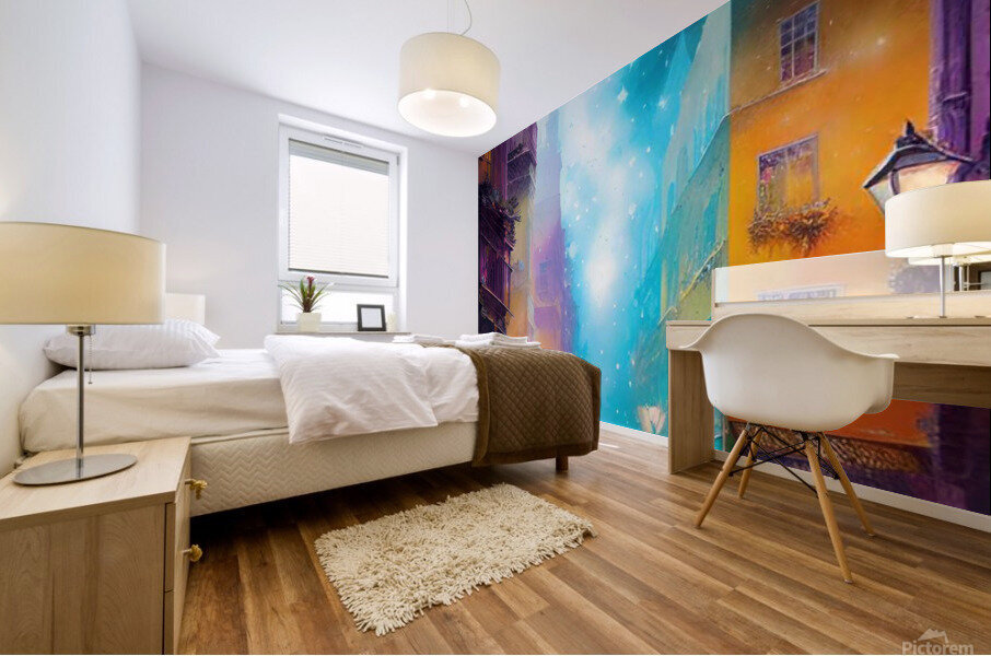 Midnight stroll  Mural print
