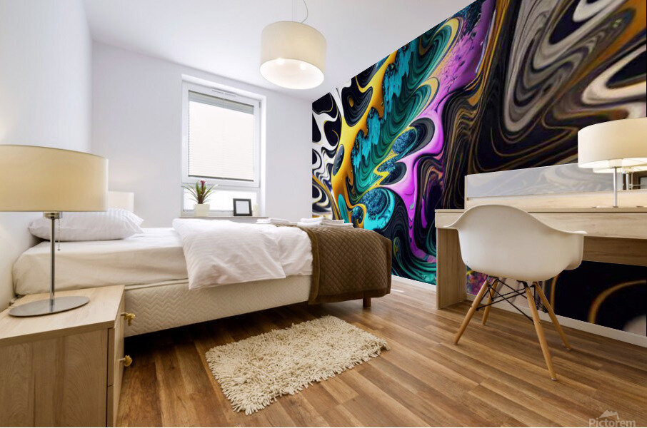 Go with the flow Mural print