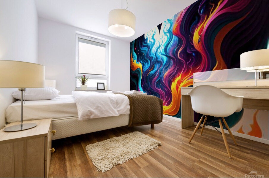Overwhelmed Mural print