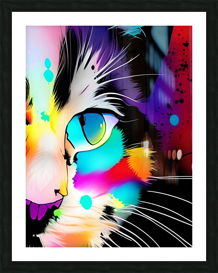 cat Picture Frame print