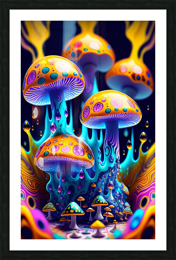 Mushroom Splash 2 Picture Frame print