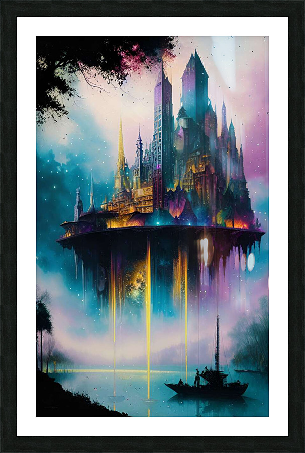 Floating City Picture Frame print