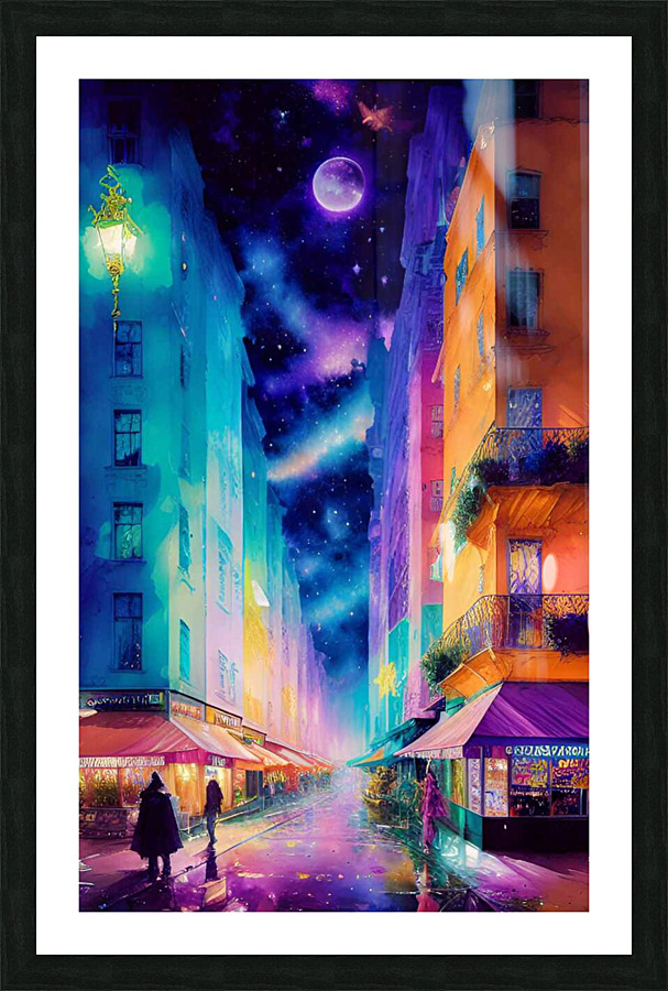Colorful City Picture Frame print