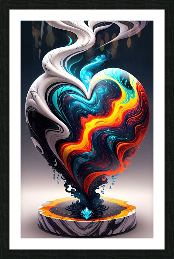 Cooling off Picture Frame print