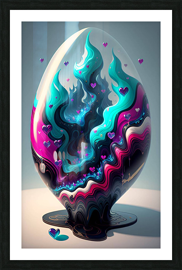 Cool Heart Vibes Picture Frame print