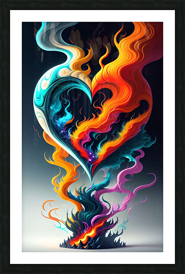 GOOD VS EVIL Picture Frame print