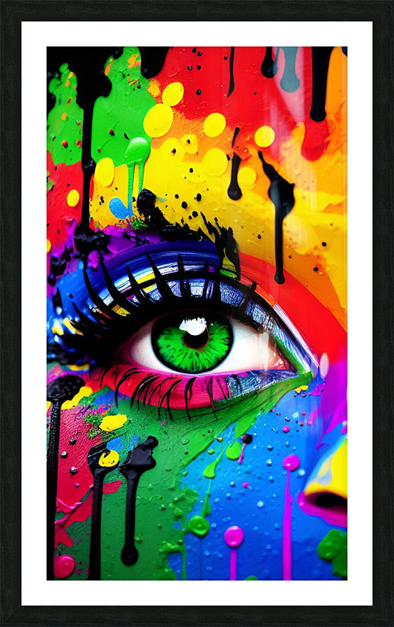 Colorful vision Picture Frame print