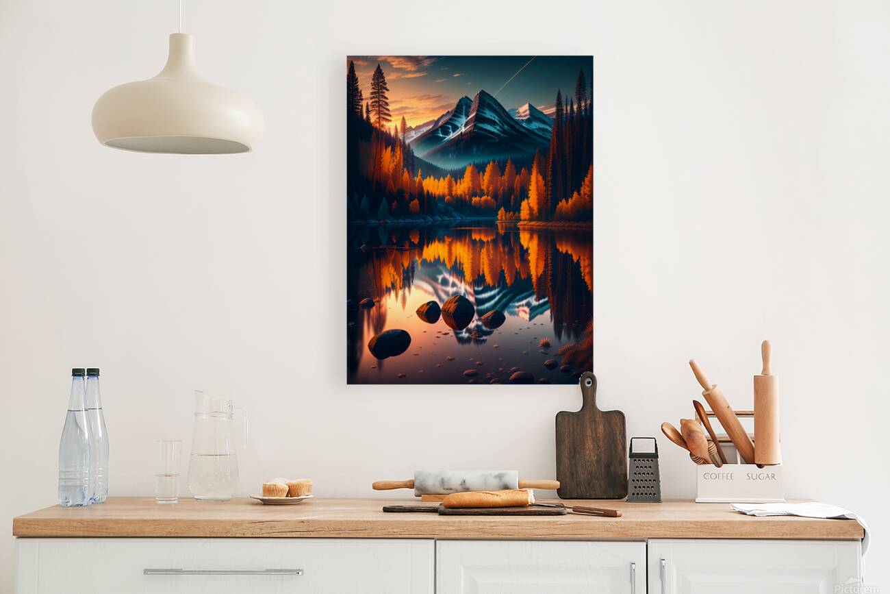 Mountain lake Reproduction