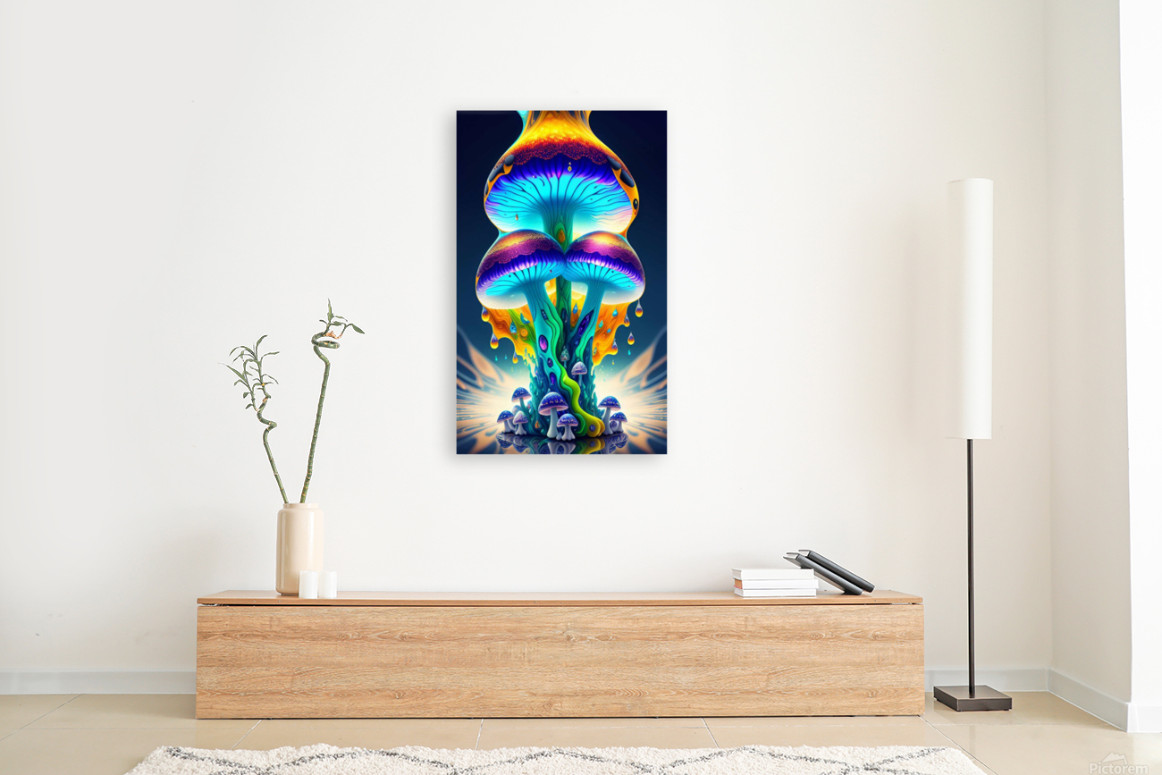 Vibrant Mushroom  Reproduction