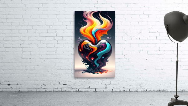 Steaming heart Wall Preview