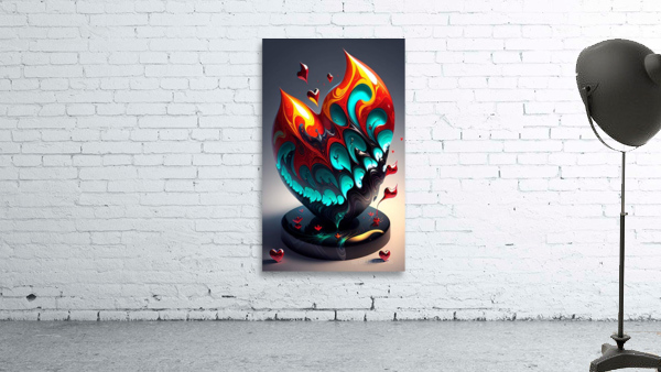 heart on display Wall Preview