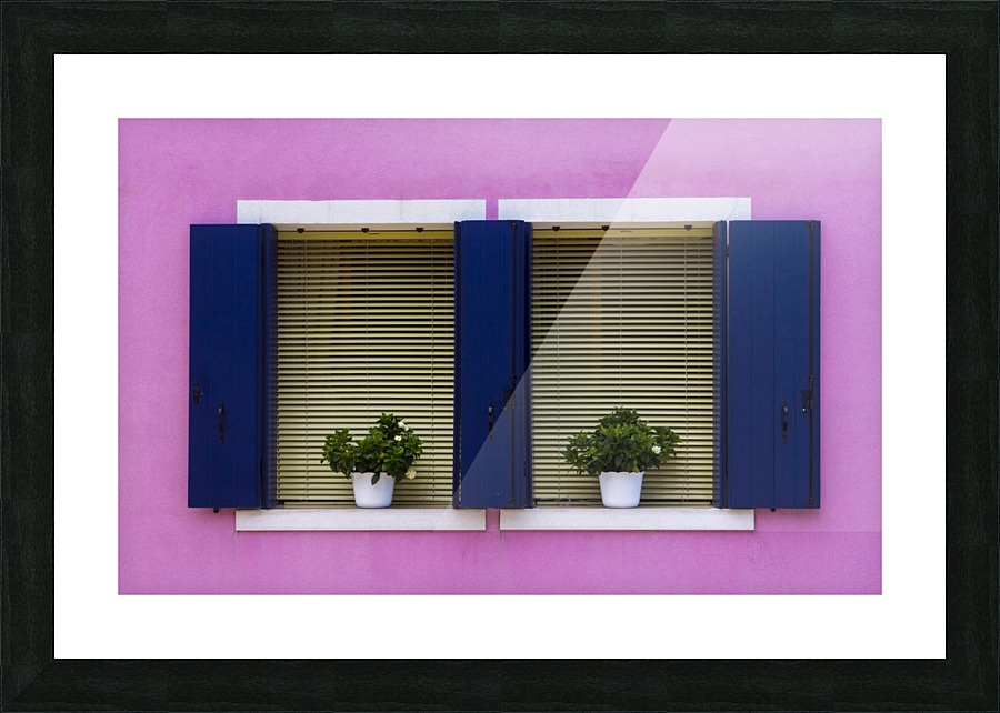 Windows in Burano Picture Frame print