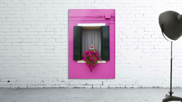 Colored window in Burano Wall Preview