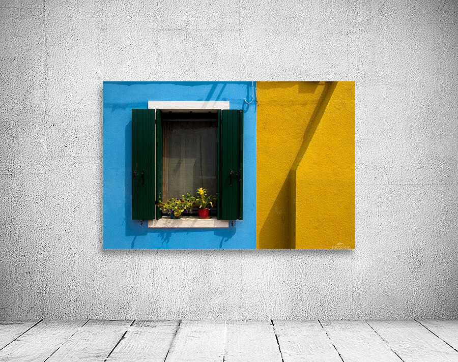 Colored windows in Burano Wall Preview
