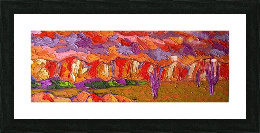 Desert Sunset Picture Frame print