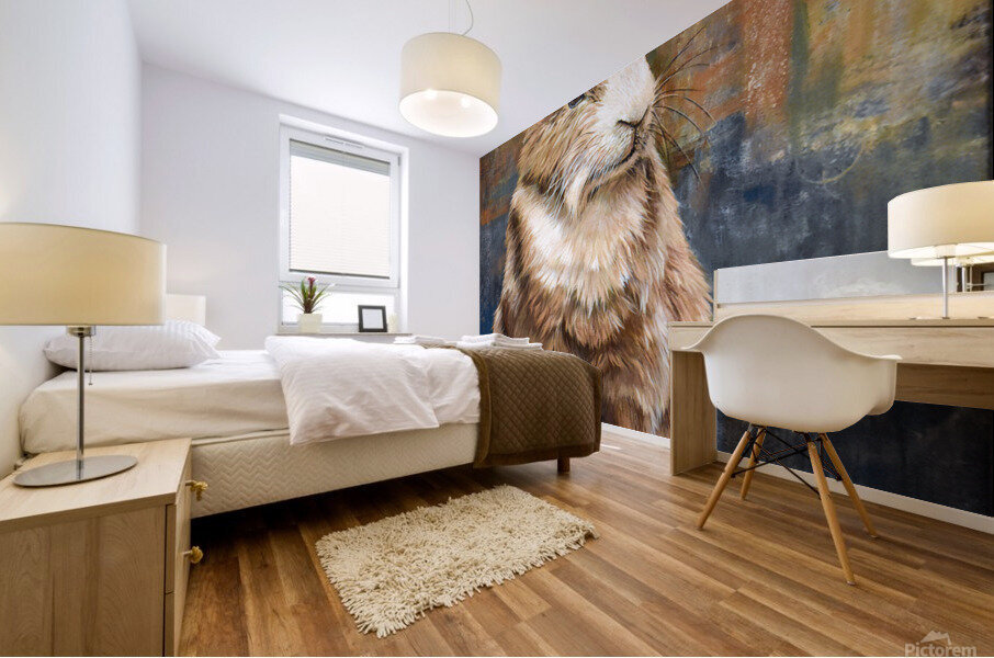 Hare to the Throne Mural print