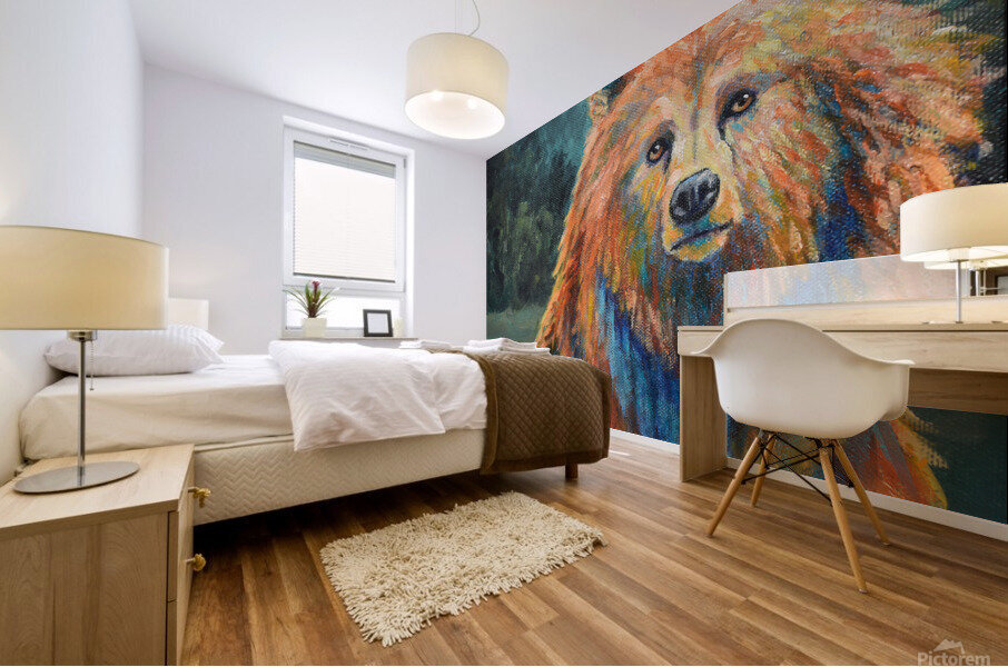 Bear Stare Mural print