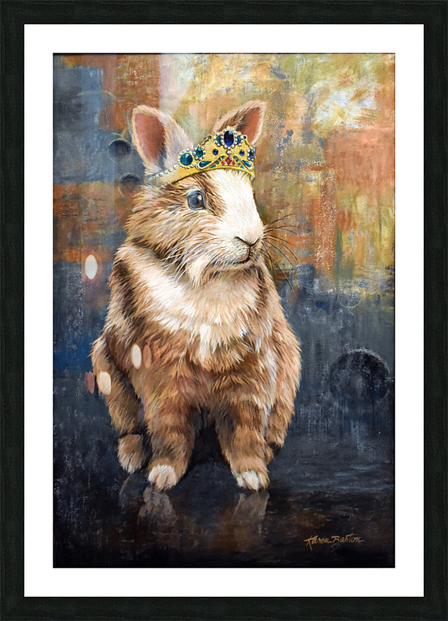 Hare to the Throne Picture Frame print