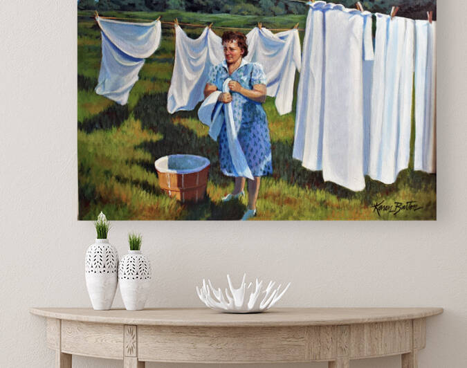 Grandmas Wash Day by Karen Barton