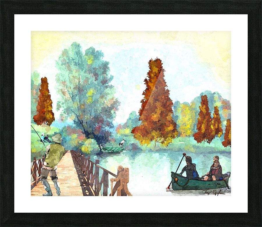 LAKE SI Picture Frame print