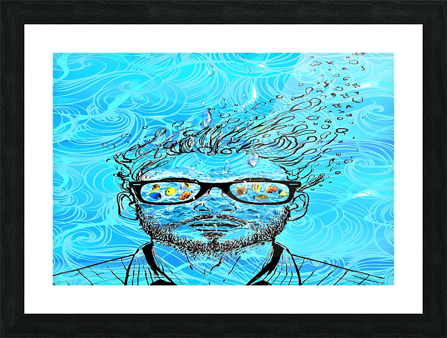 FEELING UNDER  Picture Frame print