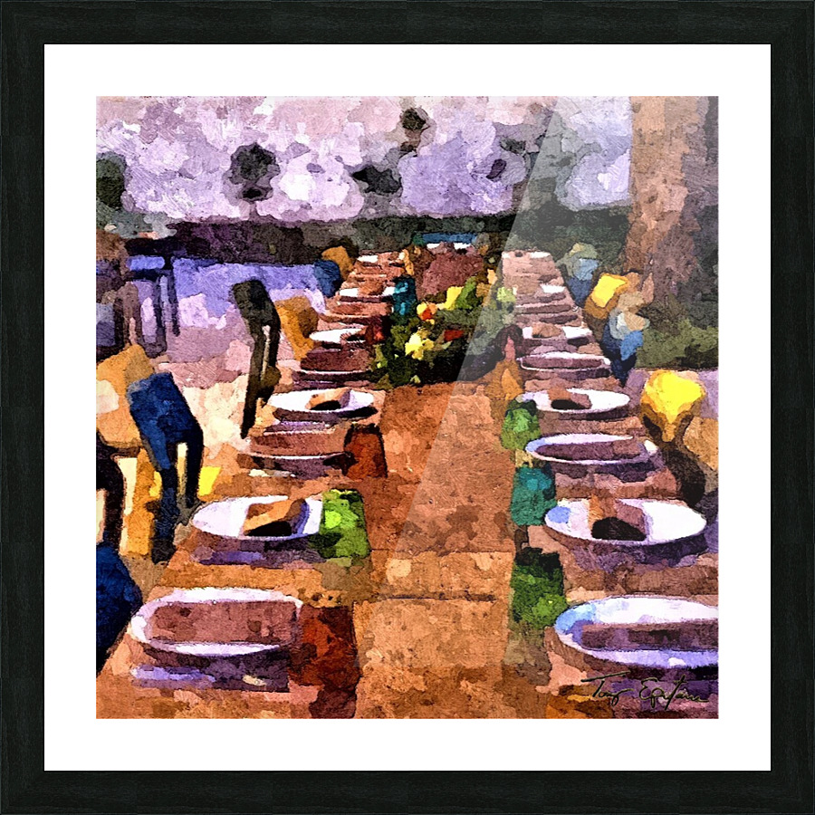 FAMILY EATS Picture Frame print