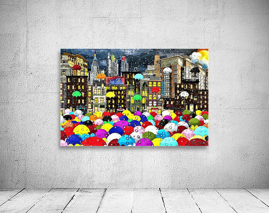 CITY BRIGHT RAIN Wall Preview