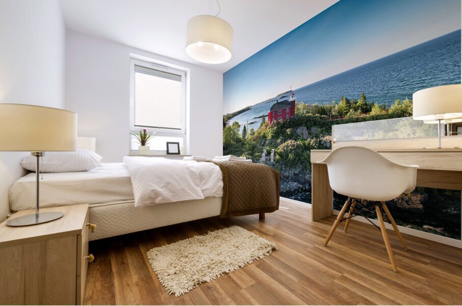 Marquette Harbor Lighthouse 2 Mural print