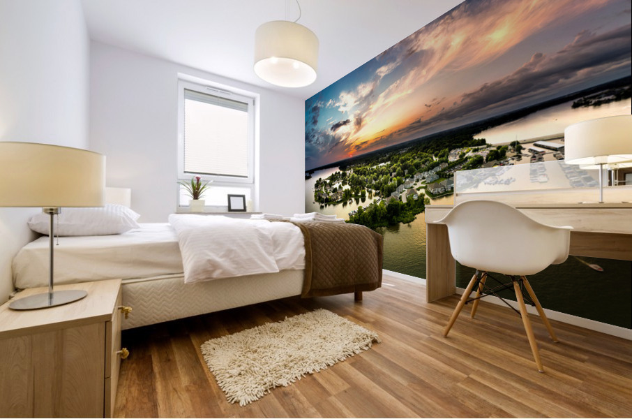 Geist Marina and Wolfies Sunset Mural print