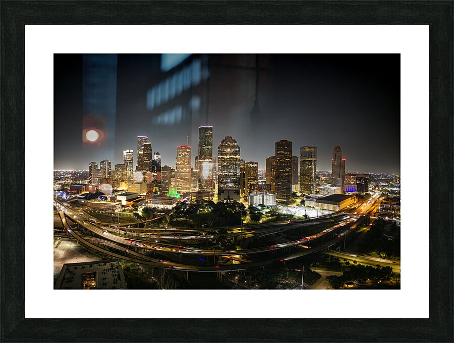 Houston Cityscape Picture Frame print
