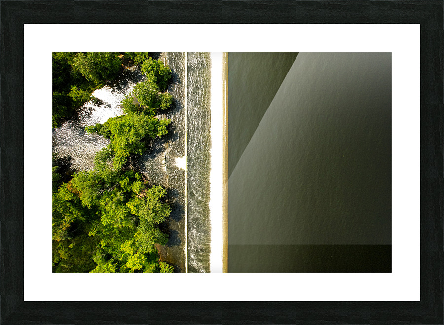 Geist Lake Dam Picture Frame print
