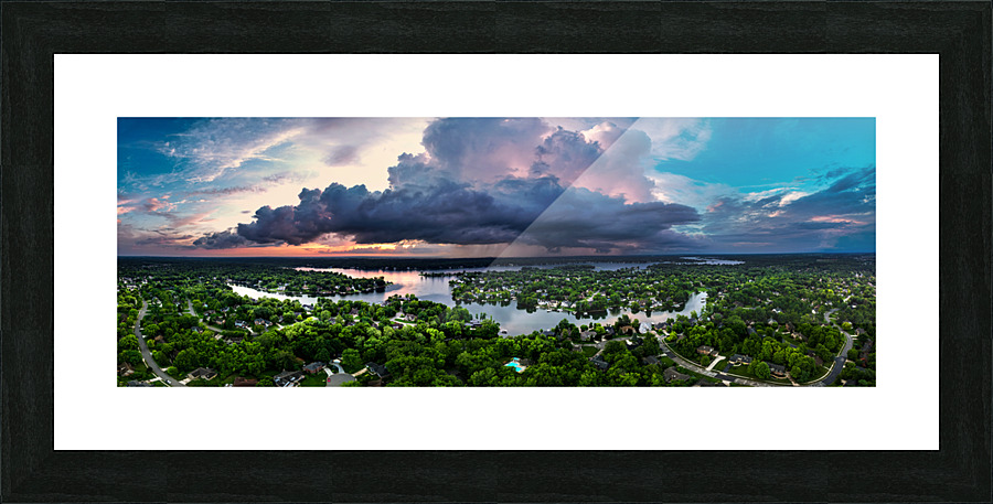 Geist Sunset and a Thunderstorm Picture Frame print