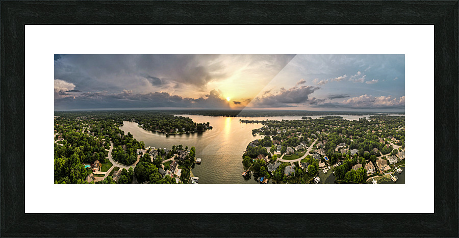 Geist Sunset late July Picture Frame print
