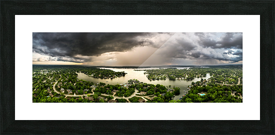 Heavy Rain over Geist Picture Frame print