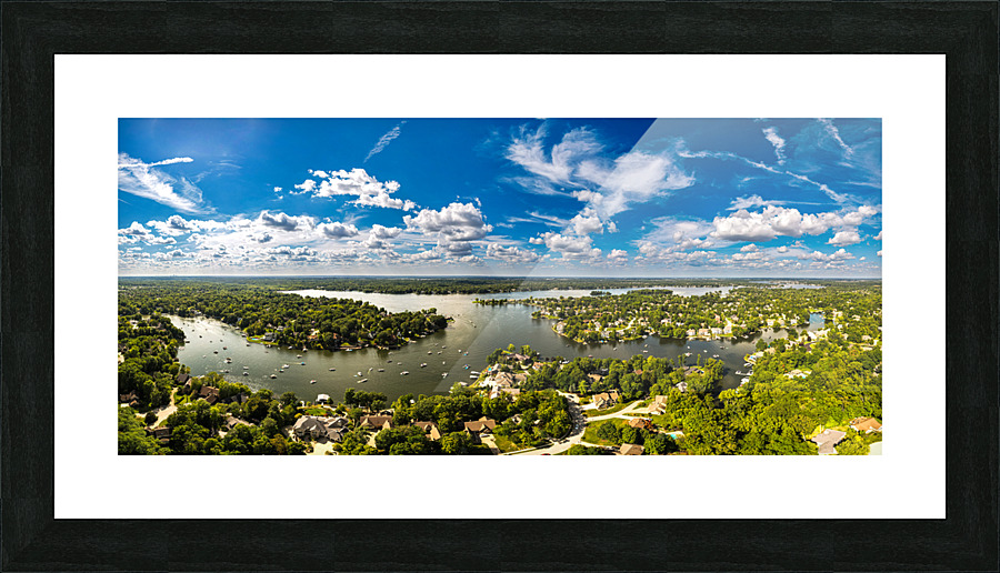 Labor Day Weekend on Geist Picture Frame print