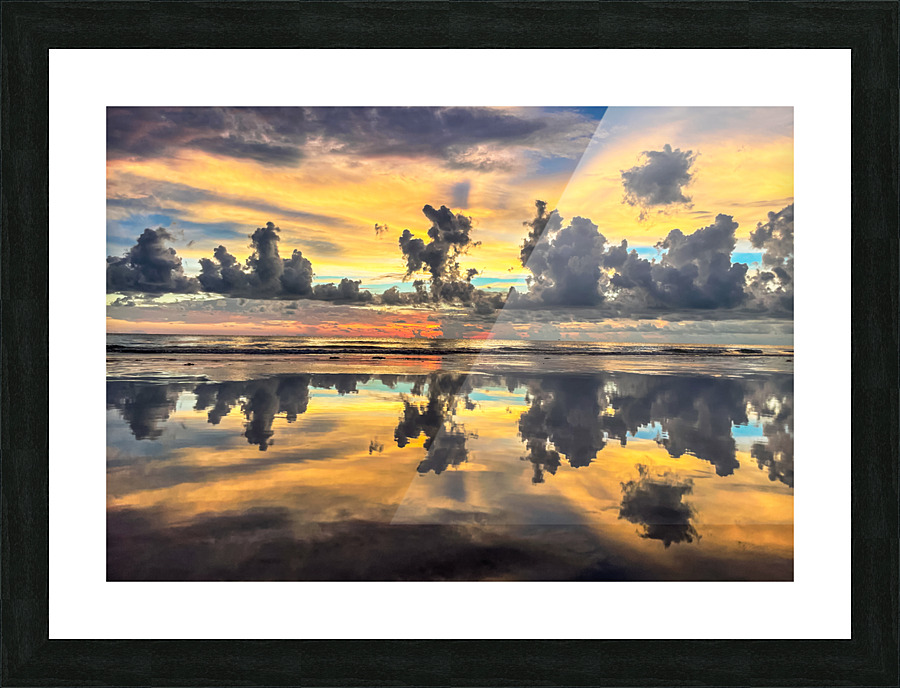 Naples Beach Sunset Picture Frame print