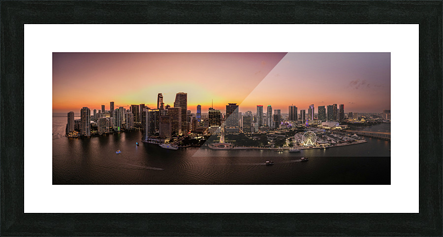 Miami Downtown 11 Picture Frame print