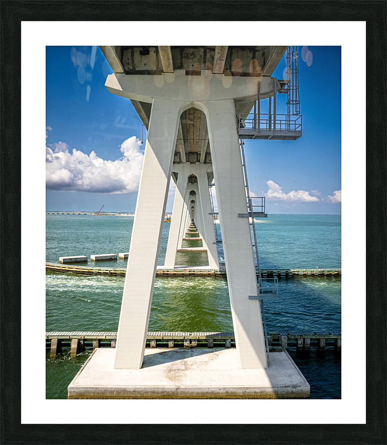 Sanibel Bridge Foundation Picture Frame print