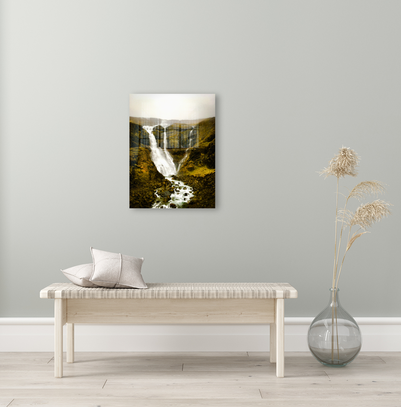 Iceland Waterfall Reproduction